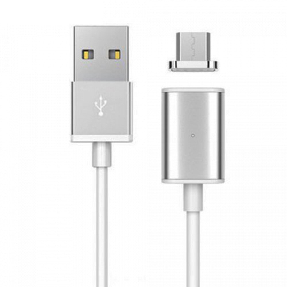 Cablu de date/incarcare magnetic Micro USB, 1m, argintiu, BBL255